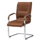 Chrome Metal Base Contemporary Style Task Chair Leather Office Chair Clearhalo 'furn' 'furn_office_chair' 'Furniture' 'furniture_office_chair' 'Office Chairs' 'Office Furniture' 'office_chair' 5087789