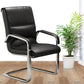 Chrome Metal Base Contemporary Style Task Chair Leather Office Chair Clearhalo 'furn' 'furn_office_chair' 'Furniture' 'furniture_office_chair' 'Office Chairs' 'Office Furniture' 'office_chair' 5087791