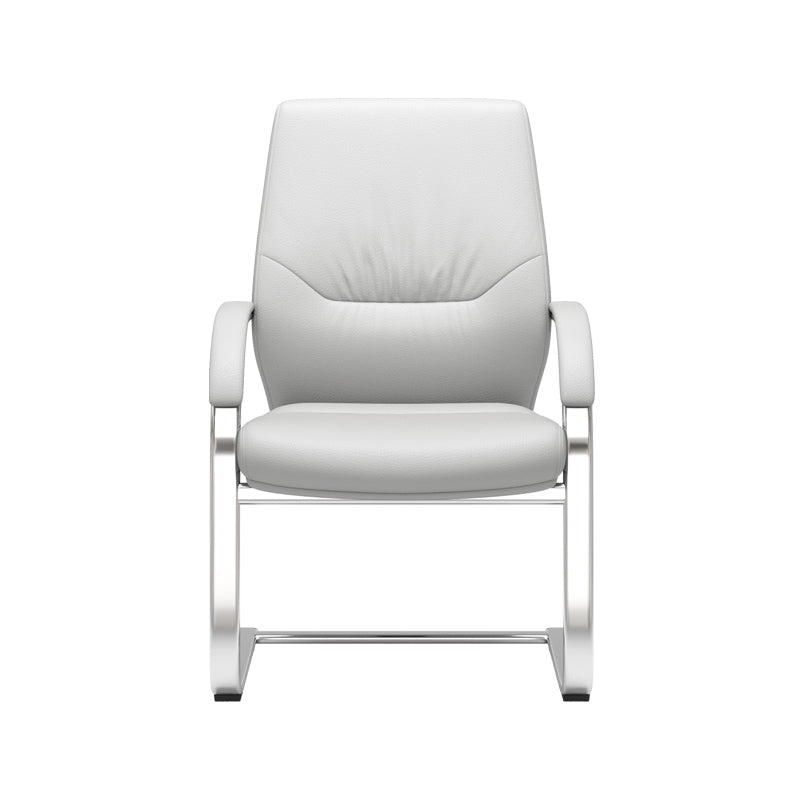 Contemporary Office Chair Lumbar Support No Distressing Fixed Arms Chair White Casters Not Included Clearhalo 'furn' 'furn_office_chair' 'Furniture' 'furniture_office_chair' 'Office Chairs' 'Office Furniture' 'office_chair' 5087811