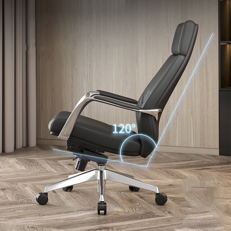 Contemporary Office Chair Lumbar Support No Distressing Fixed Arms Chair Clearhalo 'furn' 'furn_office_chair' 'Furniture' 'furniture_office_chair' 'Office Chairs' 'Office Furniture' 'office_chair' 5087816