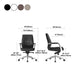 Contemporary Office Chair Lumbar Support No Distressing Fixed Arms Chair Clearhalo 'furn' 'furn_office_chair' 'Furniture' 'furniture_office_chair' 'Office Chairs' 'Office Furniture' 'office_chair' 5087818