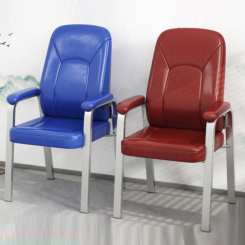 High Back Office Chair Fixed Armchair with Sponge/Latex Seat Clearhalo 'furn' 'furn_office_chair' 'Furniture' 'furniture_office_chair' 'Office Chairs' 'Office Furniture' 'office_chair' 5087839