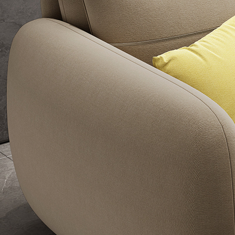 ベイグの枕付き貯蔵庫付きモダンスクエアアームベッドソファソファ