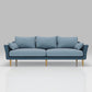 Contemporary Cushions Standard Sloped Arm Living Room 3-seater Sofa