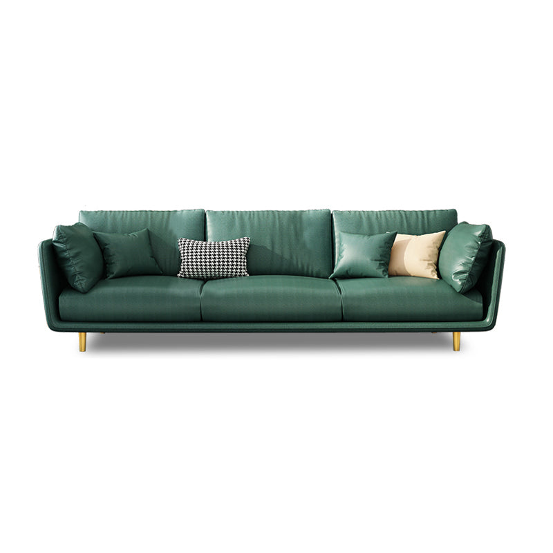 SOFA in pelle finta 80.31 "w x 28.34" d x 27.55 "divano a braccio quadrato per soggiorno