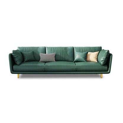 SOFA in pelle finta 80.31 "w x 28.34" d x 27.55 "divano a braccio quadrato per soggiorno