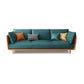 SOFA in pelle finta 80.31 "w x 28.34" d x 27.55 "divano a braccio quadrato per soggiorno