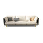 SOFA in pelle finta 80.31 "w x 28.34" d x 27.55 "divano a braccio quadrato per soggiorno