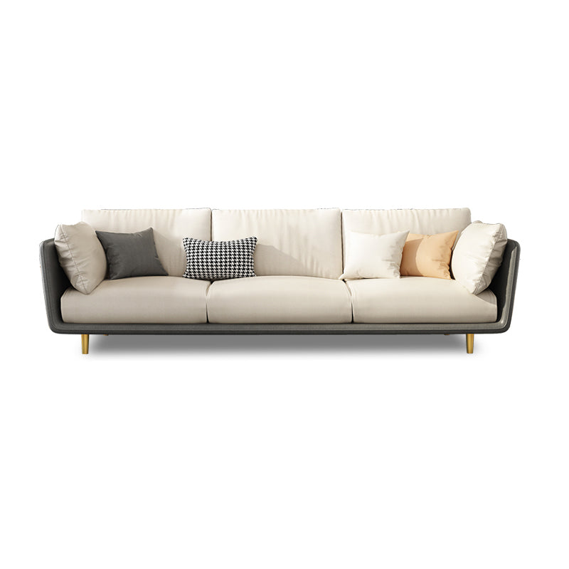 SOFA in pelle finta 80.31 "w x 28.34" d x 27.55 "divano a braccio quadrato per soggiorno