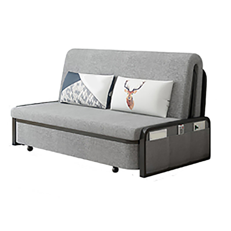 Canapé canapé convertible pliable en linge contemporain pour appartement, lavable