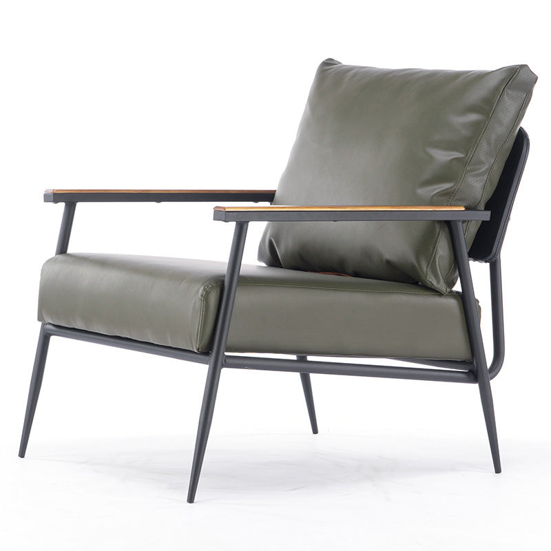 Arms Included Chair25.5" L x30.3" W x 31.4" H Chair for Living Room Green Clearhalo 'Accent Chairs' 'accent_chairs' 'Chairs & Seating' 'furn' 'furn_accent_chairs' 'Furniture' 'Living Room Furniture' 5090948