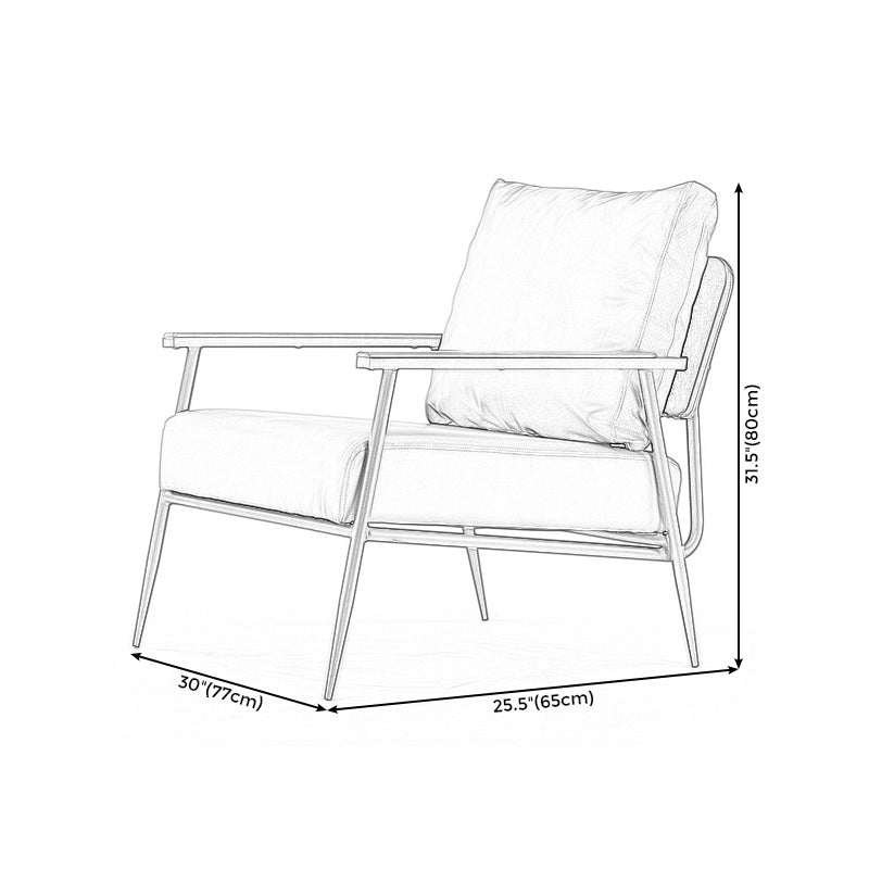 Arms Included Chair25.5" L x30.3" W x 31.4" H Chair for Living Room Clearhalo 'Accent Chairs' 'accent_chairs' 'Chairs & Seating' 'furn' 'furn_accent_chairs' 'Furniture' 'Living Room Furniture' 5090953