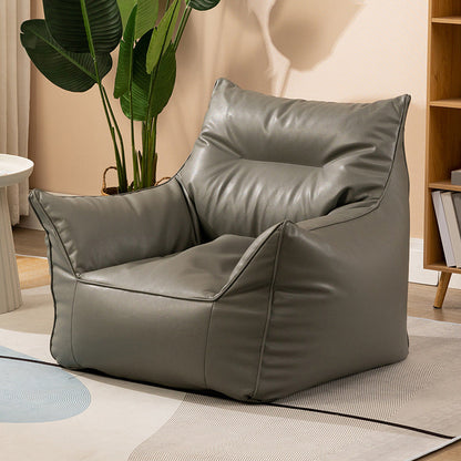 Sedia in vetro in pelle 31,4 "l x 31,4" w x 31,4 "H armi incluse sedia