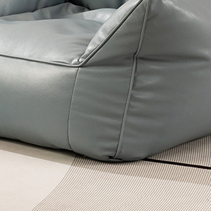 Sedia in vetro in pelle 31,4 "l x 31,4" w x 31,4 "H armi incluse sedia