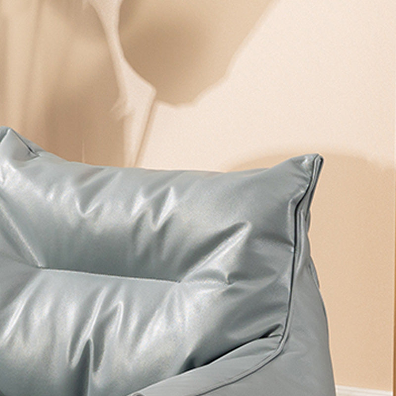 Sedia in vetro in pelle 31,4 "l x 31,4" w x 31,4 "H armi incluse sedia