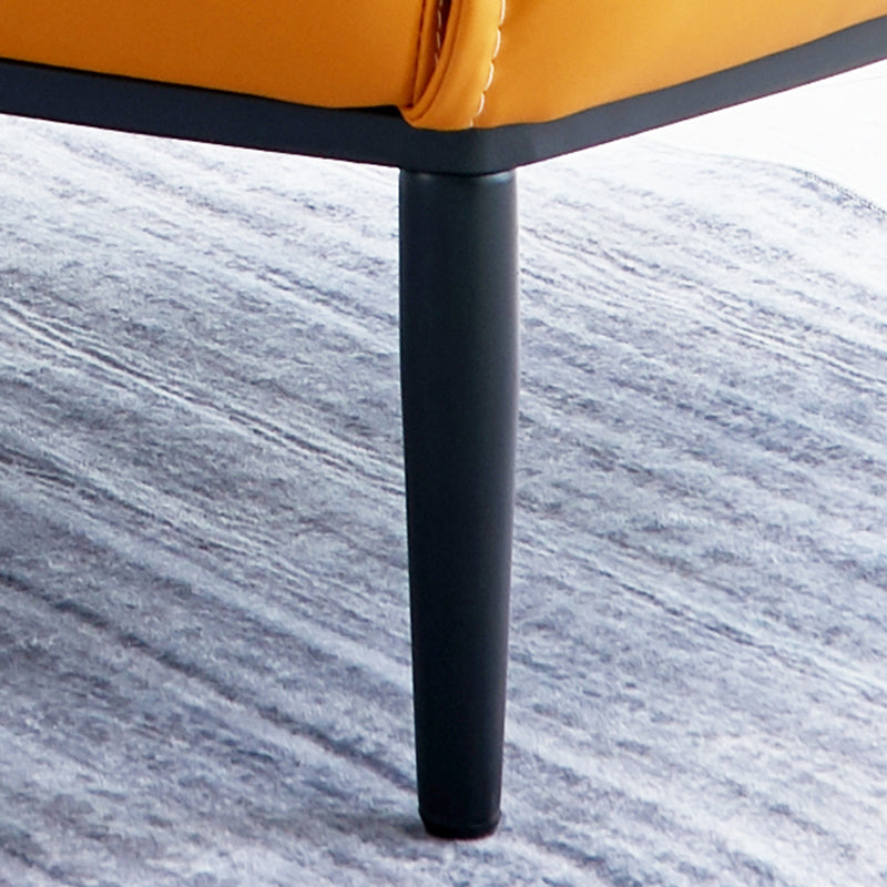 33.86"L x 33.06"W x 30.71"H Modern Tight Back Flared Arms Barrel Chair Clearhalo 'Accent Chairs' 'accent_chairs' 'Chairs & Seating' 'furn' 'furn_accent_chairs' 'Furniture' 'Living Room Furniture' 5090977