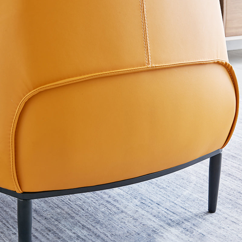 33.86"L x 33.06"W x 30.71"H Modern Tight Back Flared Arms Barrel Chair Clearhalo 'Accent Chairs' 'accent_chairs' 'Chairs & Seating' 'furn' 'furn_accent_chairs' 'Furniture' 'Living Room Furniture' 5090980