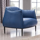 33.86"L x 33.06"W x 30.71"H Modern Tight Back Flared Arms Barrel Chair Blue Clearhalo 'Accent Chairs' 'accent_chairs' 'Chairs & Seating' 'furn' 'furn_accent_chairs' 'Furniture' 'Living Room Furniture' 5090986