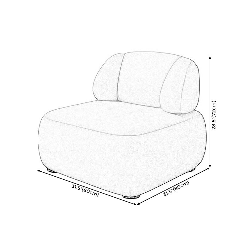 Vaste rug armloos met stoffen stoel stof slaapkamer lapwerk accentstoel