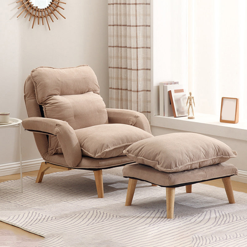 23.62 "Brede converteerbare stoel met eenvoudige vierpoten Biscuit Back Fauteuil