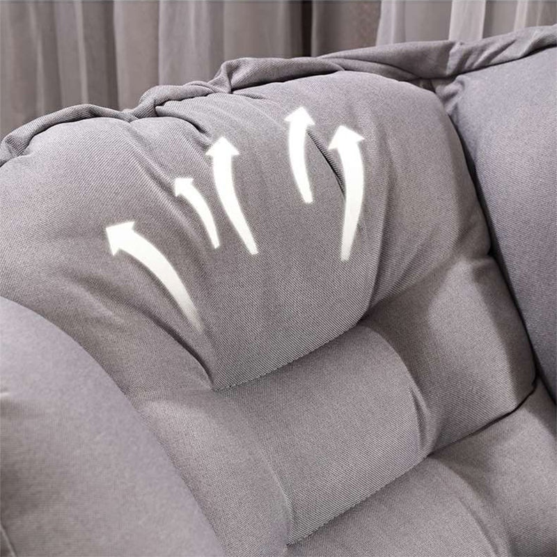 29.53 "L x 27.56" W x 37.4 "H Modern genaaide kussenstoel achterstoelstoel