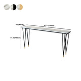Contemporary Rectangle Counter-height Pub Table Indoor Stone Pub Bar Table Clearhalo 'Bar Furniture' 'Bar Tables' 'bar_tables' 'furn' 'furn_bar_tables' 'Furniture' 'Kitchen & Dining Furniture' 5096513