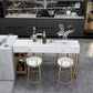Table de la table à manger à l'accent Bistro Contemporary Table de barre de barre avec stockage