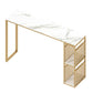 Table du compteur de hauteur de hauteur de barre d'intérieur Rectangle moderne Table de pub en marbre