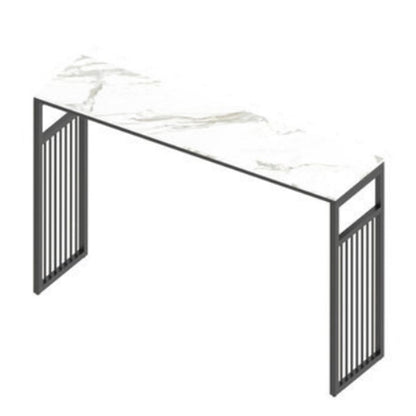 Table du compteur de hauteur de hauteur de barre d'intérieur Rectangle moderne Table de pub en marbre