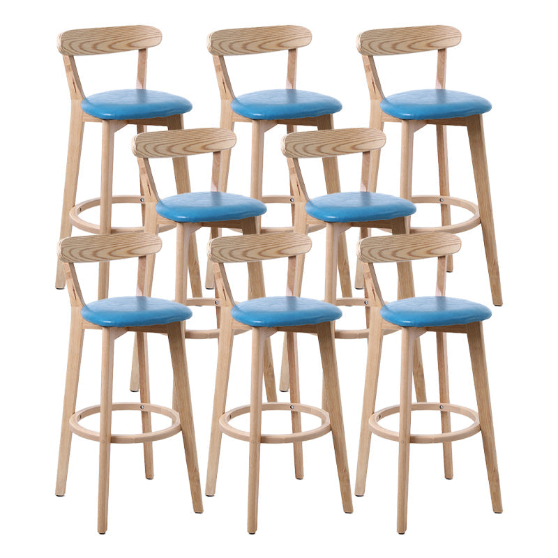 Acabado mate escandinavo de cuero taburete de goma de cuero taburete casero