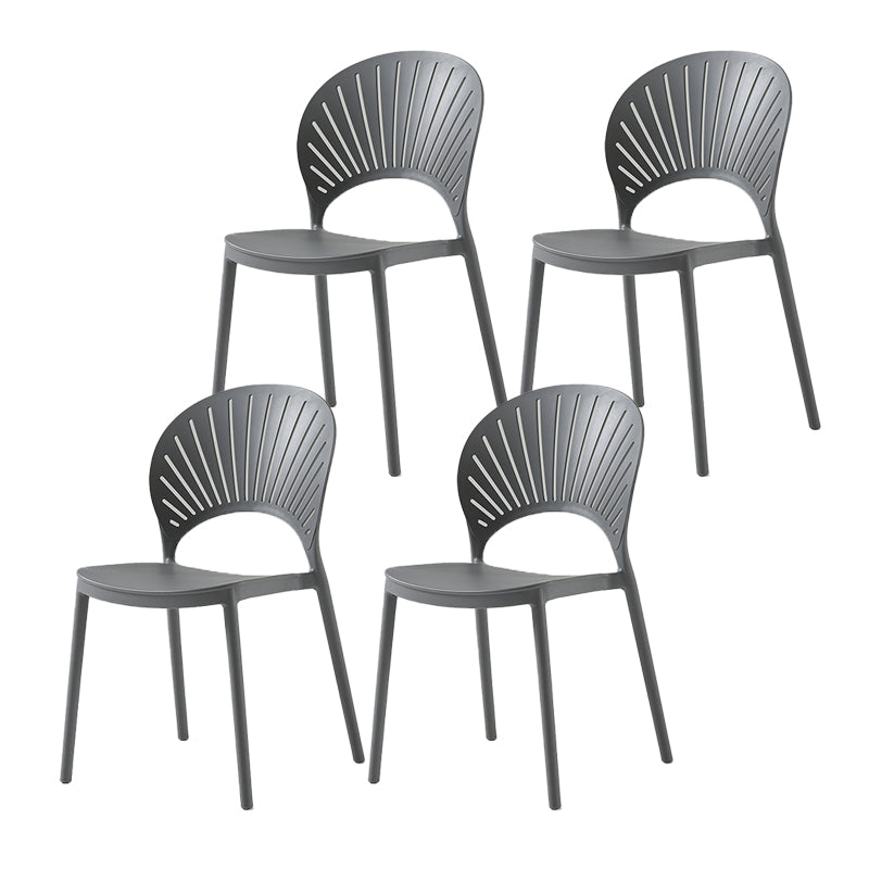 Casa escandinava Heces de espalda baja Matte Barstool de plástico