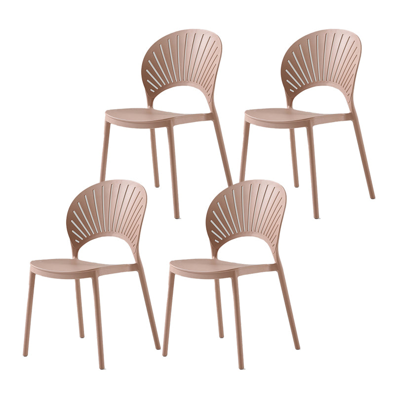 Casa escandinava Heces de espalda baja Matte Barstool de plástico