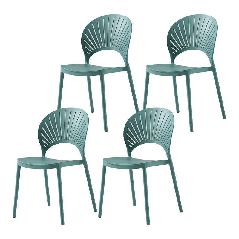 Casa escandinava Heces de espalda baja Matte Barstool de plástico