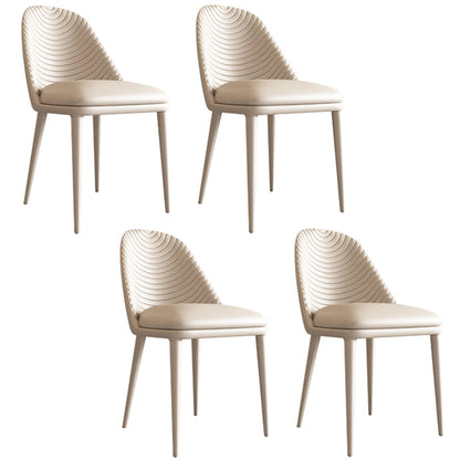 Modern Leatherwear Dining Table Set 1/4/5/7 Pieces Dinette Set with White Sintered Stone