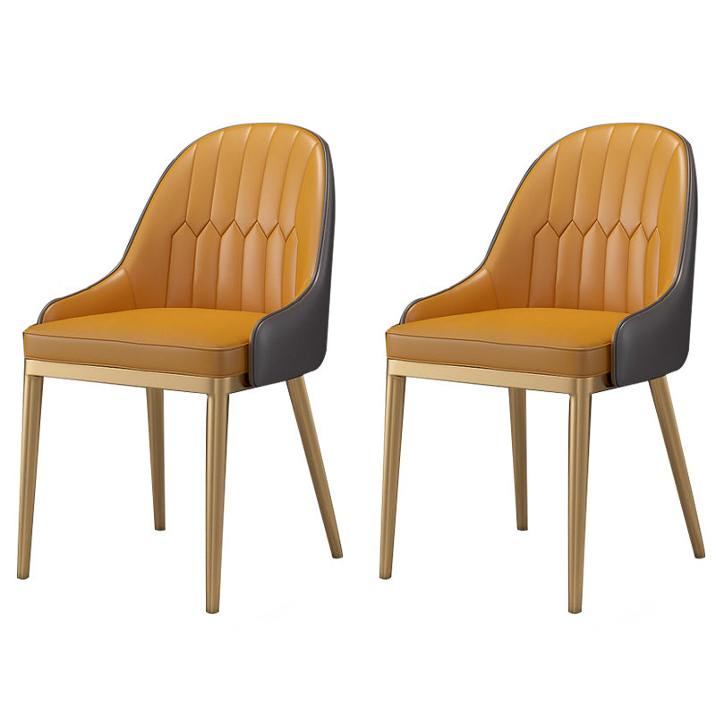 Glam Iron Dinette Set 1/2/5/7 Pieces Rectangle Dining Table Set with White Sintered Stone