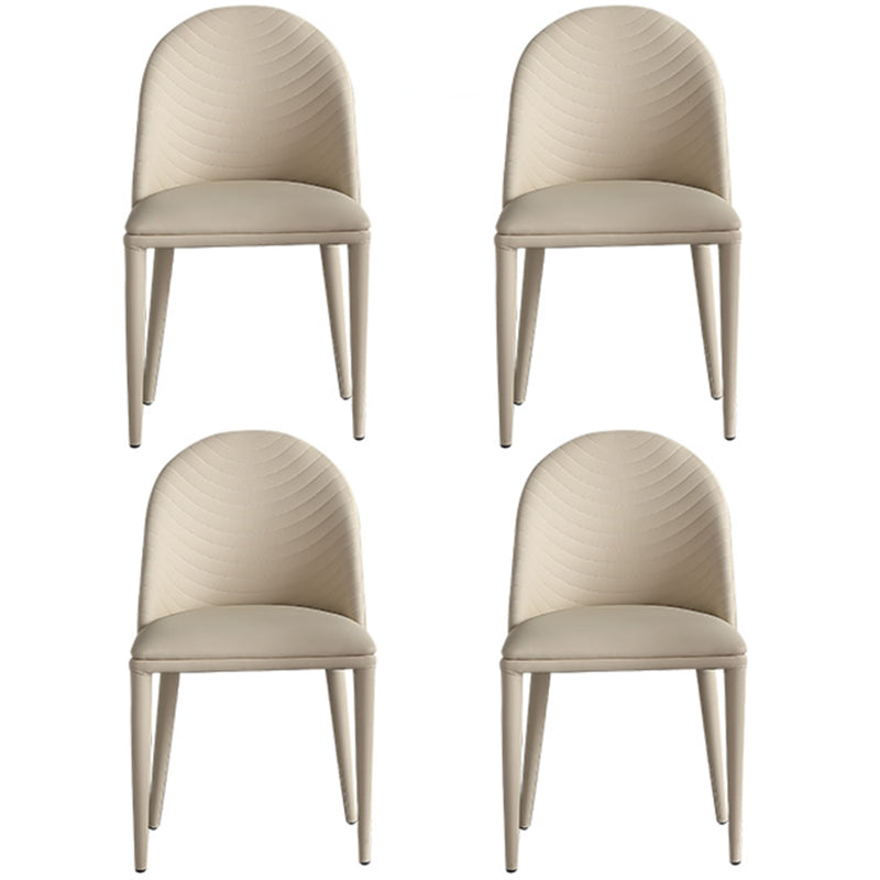 Modern Round Dinette Set 1/4/5/7 Pieces Sintered Stone Dining Table Set with Turntable 4 White Chairs Clearhalo 'Dining Room Sets' 'Dining Tables & Seating' 'dining_room_set' 'furn' 'furn_dining_room_set' 'Furniture' 'Kitchen & Dining Furniture' 5097505