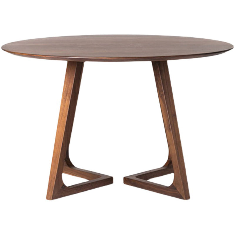 Modern Solid Wood Dining Room Collection Double Pedestal Dining Table in Walnut Clearhalo 'Dining Tables & Seating' 'Dining Tables' 'dining_table' 'furn' 'furn_dining_table' 'Furniture' 'Kitchen & Dining Furniture' 5097651