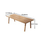 Modern Pine Solid Wood Dining Room Table 4 Legs Natural Rectangle Dining Table Clearhalo 'Dining Tables & Seating' 'Dining Tables' 'dining_table' 'furn' 'furn_dining_table' 'Furniture' 'Kitchen & Dining Furniture' 5097677