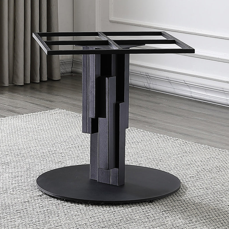 Ronde stenen bovenste eettafel eigentijdse eettafel met draaitafel