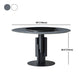Ronde stenen bovenste eettafel eigentijdse eettafel met draaitafel