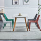 Glam Style Dining Room Chair Plastic Slat Back Chair for Indoor