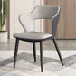 Faux Leather Modern Indoor Side Chair Matte Finish Open Back Dining Chair