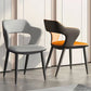 Faux Leather Modern Indoor Side Chair Matte Finish Open Back Dining Chair