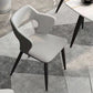 Faux Leather Modern Indoor Side Chair Matte Finish Open Back Dining Chair