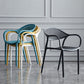 Scandinavian Plastic Arm Chair Open Back Kitchen Dining Room Chair Clearhalo 'Dining Chairs' 'Dining Tables & Seating' 'dining_chair' 'furn' 'furn_dining_chair' 'Furniture' 'Kitchen & Dining Furniture' 5098189