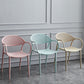 Scandinavian Plastic Arm Chair Open Back Kitchen Dining Room Chair Clearhalo 'Dining Chairs' 'Dining Tables & Seating' 'dining_chair' 'furn' 'furn_dining_chair' 'Furniture' 'Kitchen & Dining Furniture' 5098192