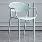 Scandinavian Plastic Arm Chair Open Back Kitchen Dining Room Chair Clearhalo 'Dining Chairs' 'Dining Tables & Seating' 'dining_chair' 'furn' 'furn_dining_chair' 'Furniture' 'Kitchen & Dining Furniture' 5098194