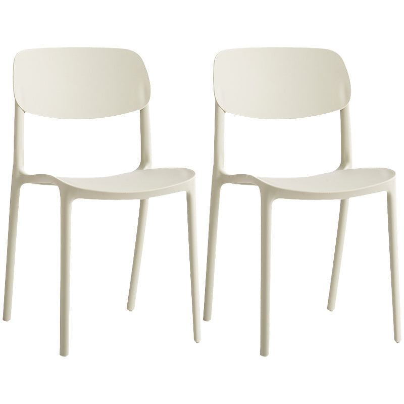 Glam Style Dining Room Chair Plastic Open Back Chair for Indoor Green 2 Piece Set Clearhalo 'Dining Chairs' 'Dining Tables & Seating' 'dining_chair' 'furn' 'furn_dining_chair' 'Furniture' 'Kitchen & Dining Furniture' 5098233