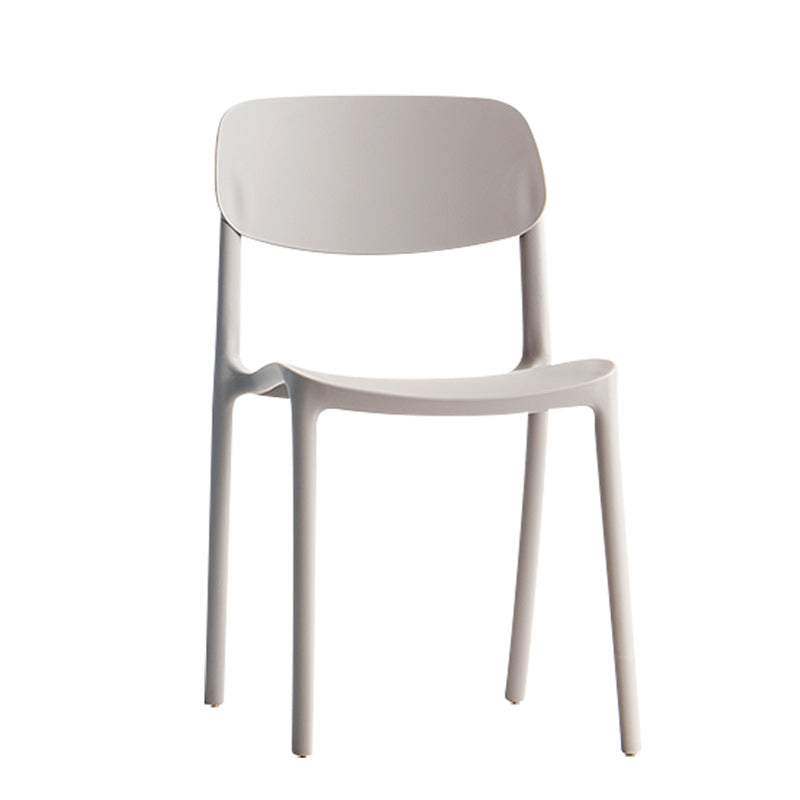 Glam Style Dining Room Chair Plastic Open Back Chair for Indoor Clearhalo 'Dining Chairs' 'Dining Tables & Seating' 'dining_chair' 'furn' 'furn_dining_chair' 'Furniture' 'Kitchen & Dining Furniture' 5098234