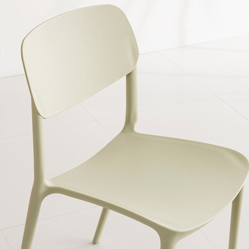 Glam Style Dining Room Chair Plastic Open Back Chair for Indoor Clearhalo 'Dining Chairs' 'Dining Tables & Seating' 'dining_chair' 'furn' 'furn_dining_chair' 'Furniture' 'Kitchen & Dining Furniture' 5098235